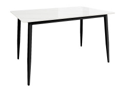 Стол для кафе Uni-Form-S2.2B (1300х700) SBlack/White Gloss Marble