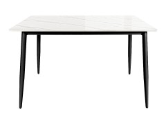 Стол для кафе Uni-Form-S2.2B (1300х700) SBlack/White Gloss Marble