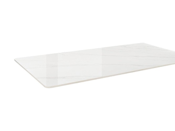 Стол для кафе Uni-Form-S2.2B (1300х700) SBlack/White Gloss Marble