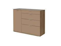 Комод Лайн-3 (Дуб Сонома/Мокко)