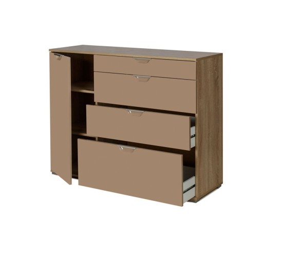 Комод Лайн-3 (Дуб Сонома/Мокко)