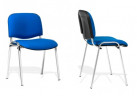 Стул для посетителей ИЗО хром ткань синяя C6