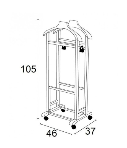 Вешалка для костюма Mixer white (белый) (Arredamenti, Италия)