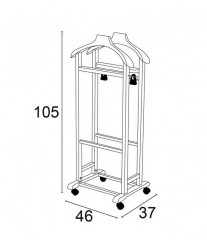 Вешалка для костюма Mixer white (белый) (Arredamenti, Италия)