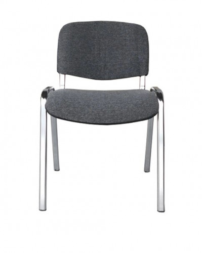 Стул для посетителей ИЗО хром ткань серая C73