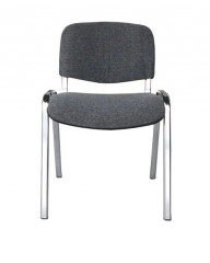 Стул для посетителей ИЗО хром ткань серая C73