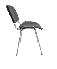 Стул для посетителей ИЗО хром ткань серая C73