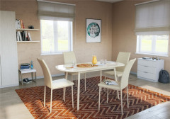 ВИНС Стул Белый/Белый, экокожа