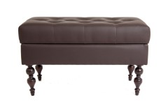 Банкетка Виктория (темный тон / кожзам 1 шоколад)