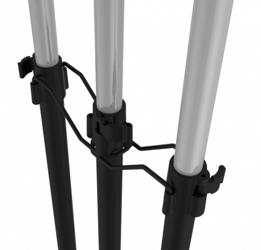 Стойка для одежды SHT WR-6 Sheffilton (металл-пластик/черный муар/хром)