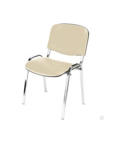 Стул для посетителей ИЗО хром кожзам V18 бежевый WIN
