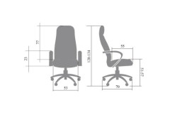 Кресло руководителя Магистр экокожа черн/дерево (кантри) МБ ИМ