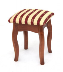 Табурет (Бордовый полоска-Махагон 30/1-НЦ №1)