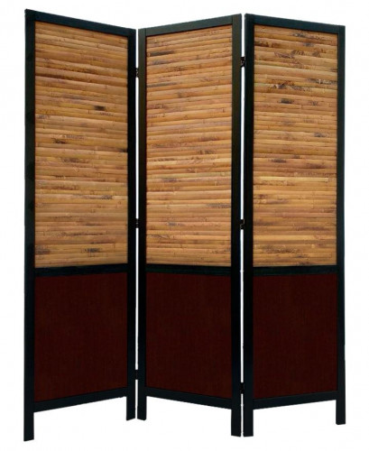 Ширма Лондон-3 (каркас-венге/бамбук- черепаховый орех)