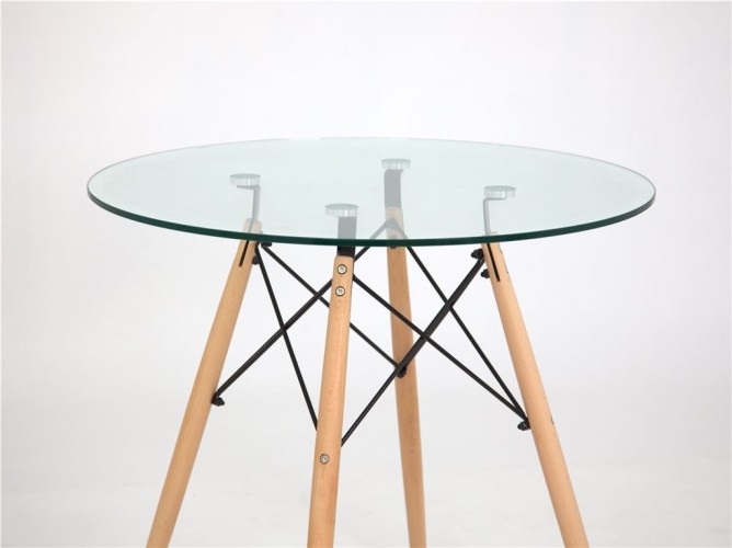 Стол 108-1-TD d-80G /Луи (СТЕКЛО)