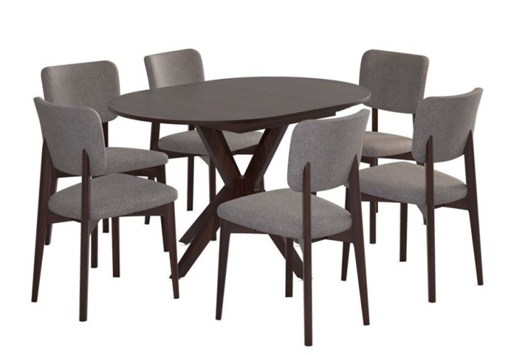 Стол "Астерия" (Темный орех /шпон дуб)