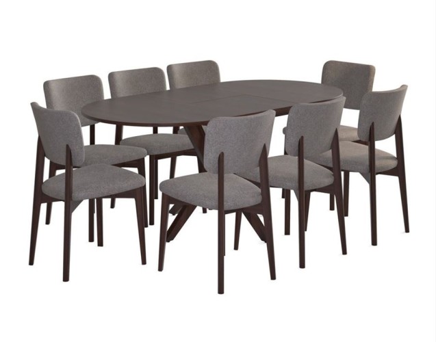 Стол "Астерия" (Темный орех /шпон дуб)