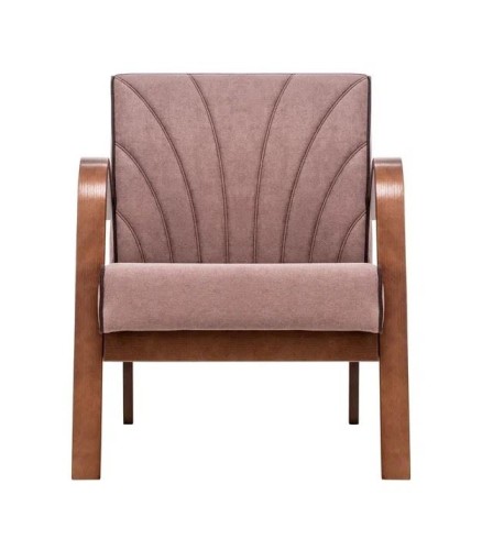 Кресло Шелл (Орех антик / ткань Antonio Desert, кант Antonio Bitter)