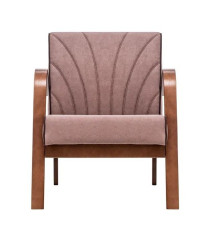 Кресло Шелл (Орех антик / ткань Antonio Desert, кант Antonio Bitter)