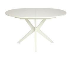 Стол "Астерия" (Эмаль 11 /шпон Бук) 1300(1750)*900