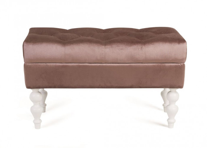 Банкетка Виктория (эмаль белая / 24 - розовый)