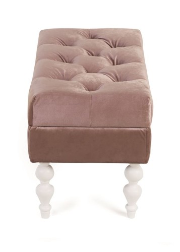 Банкетка Виктория (эмаль белая / 24 - розовый)