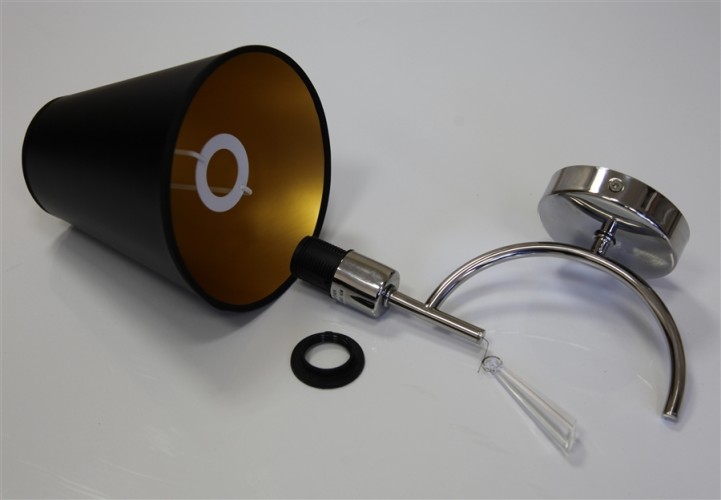 Настенная лампа арт. 1015 (Е14, 1х40W) Черный