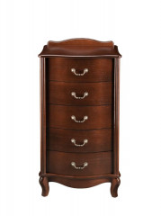 Комод Джульетта узкий (5 ящиков) Орех Ls