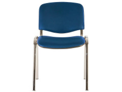 Стул для посетителей ИЗО хром кожзам V15 синий WIN
