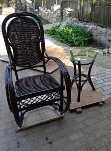 Плетеное кресло-качалка Граф