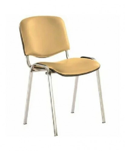 Стул для посетителей ИЗО хром кожзам V17 песочный