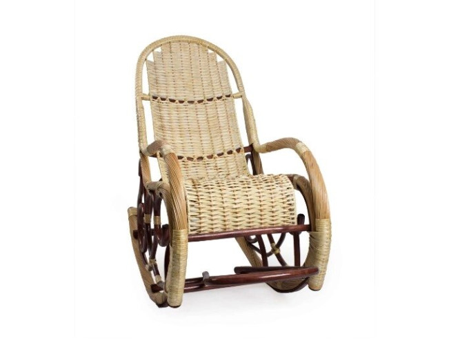 Кресло-качалка плетеное Калитва спереди