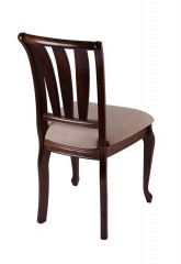 Стул с жесткой спинкой "Кабриоль" (ткань: Вивальди 04/дерево:Тон 7 Орех темный)