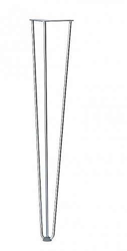 Стол для кафе Крис 750х750 ЛДСП дуб\опоры хром