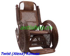 Кресло-качалка из ротанга Twist (Alexa)