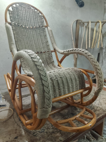 Кресло-качалка Красавица SG люкс без подушки (019.007)