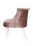 Кресло Бархат (эмаль белая / 24 - розовый)