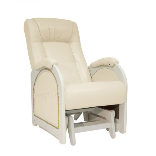 Кресло гляйдер Мод.48 (Дунди-112/Дуб шампань)  Бежевый