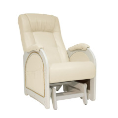 Кресло гляйдер Мод.48 (Дунди-112/Дуб шампань)  Бежевый