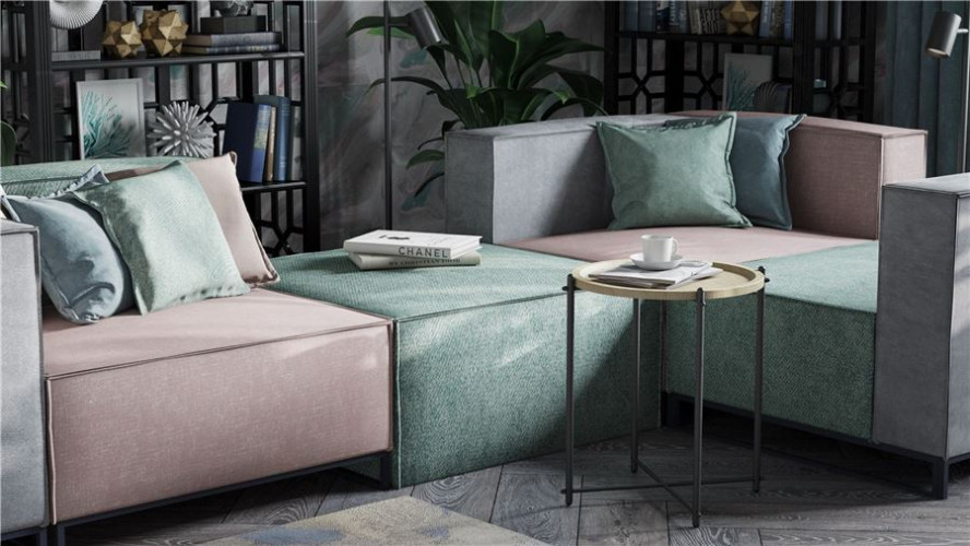 Стол журнальный Кнуд (Дуб санремо/Чёрный)