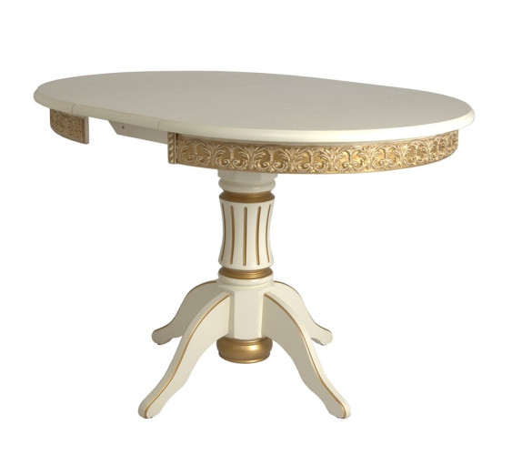 Стол "Милорд" (90х120 + юбка) 1013+патина золото