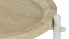 Стол журнальный Кнуд (Дуб санремо/Белый)