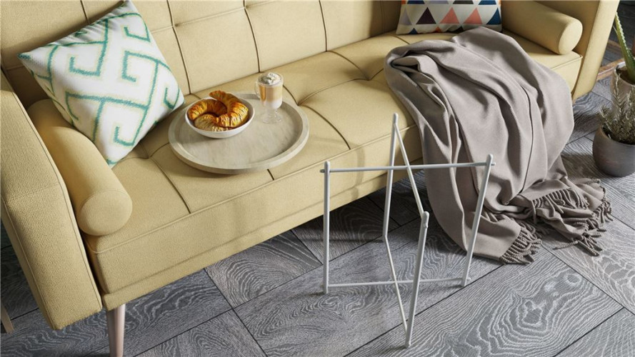 Стол журнальный Кнуд (Дуб санремо/Белый)