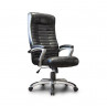 Кресло руководителя Атлант экокожа черный ТГ CH-XI, пласт серый ИМ