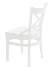 Стул жесткий "Соло" венский (Тон 9 Эмаль белая)