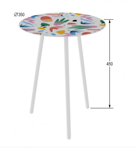 Стол журнальный Стренд (Абстракция)