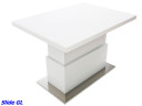Стол-трансформер Slide GL (Белый глянец)