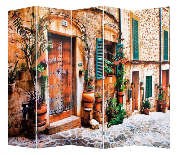 Ширма 1203-5 "Уютный дворик" (5 панелей)