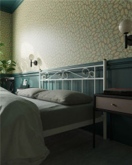 Кровать "Франческа" без изножья (160х200/ноги металл/цвет Белый)