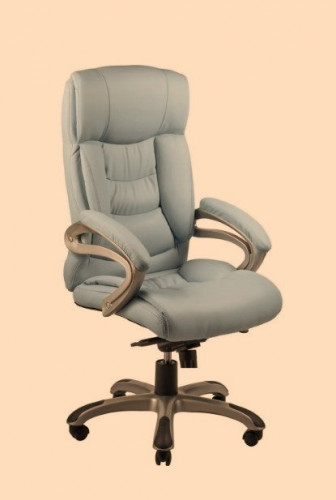 Кресло руководителя Аллегро экокожа серый МБ пласт ИМ